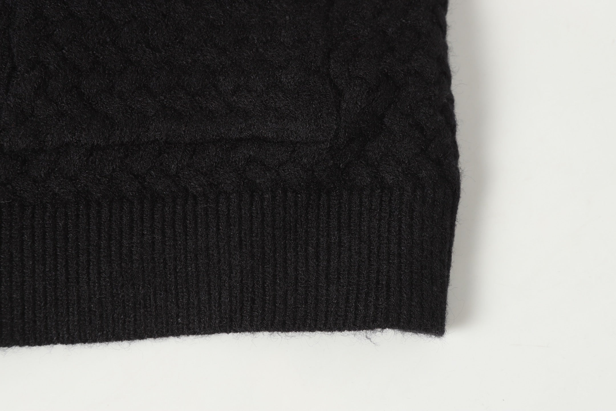 Chrome Hearts Gothic Cross Knit Cardigan - Black Grey Streetwear Jacket 904